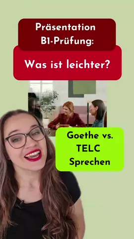 B1-Sprechprüfung 👩🏻💬👩🏼‍🦱 Präsentation: Goethe vs. TELC 👩🏽‍🦱💬👩🏼  🤩 Do you want to pass your German exam this year? 🤩  Möchtest du dieses Jahr deine Deutschprüfung bestehen? 🤩 ⏬ . ✨🆕  B1-Prüfungstrainingskurs Sprechen & Schreiben - bereit für die Prüfung in 3 Wochen! / ✨🆕  B1 Exam Prep Course Speaking & Writing - ready for the exam in 3 weeks! 🔗 Link in bio . ‼️Die Registrierung für meine Kleingruppen-Deutschkurse ab September beginnt JETZT  🔗 Klick auf den Link in meiner Bio für mehr Infos! ‼️Registration for my small-group German courses from September starts NOW  🔗 Click on the link in my bio for more! . #deutschlernenonline #deutschlernen #learninggerman #learngerman 