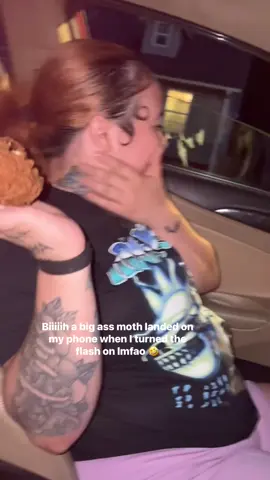 It’s so much going on this video. Our friend done slapped a piece of chicken in her hand. A big ass moth done flew on my phone and I’m HIGHLY scared of bugs. 🤣 #fyp #funny 