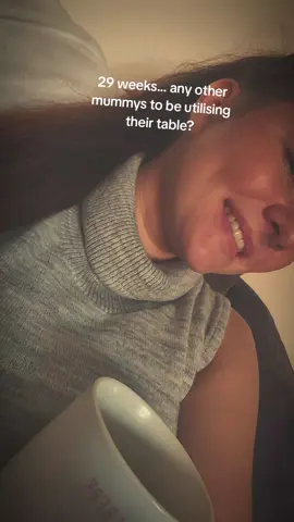 pregnancy for me has been rough from the word go... so I have to find the positives! like a table which is always available for my drink and snacks! #firsttimemom #octobermums #mummytobe #29weekspregnant🤰 #bumpdate 