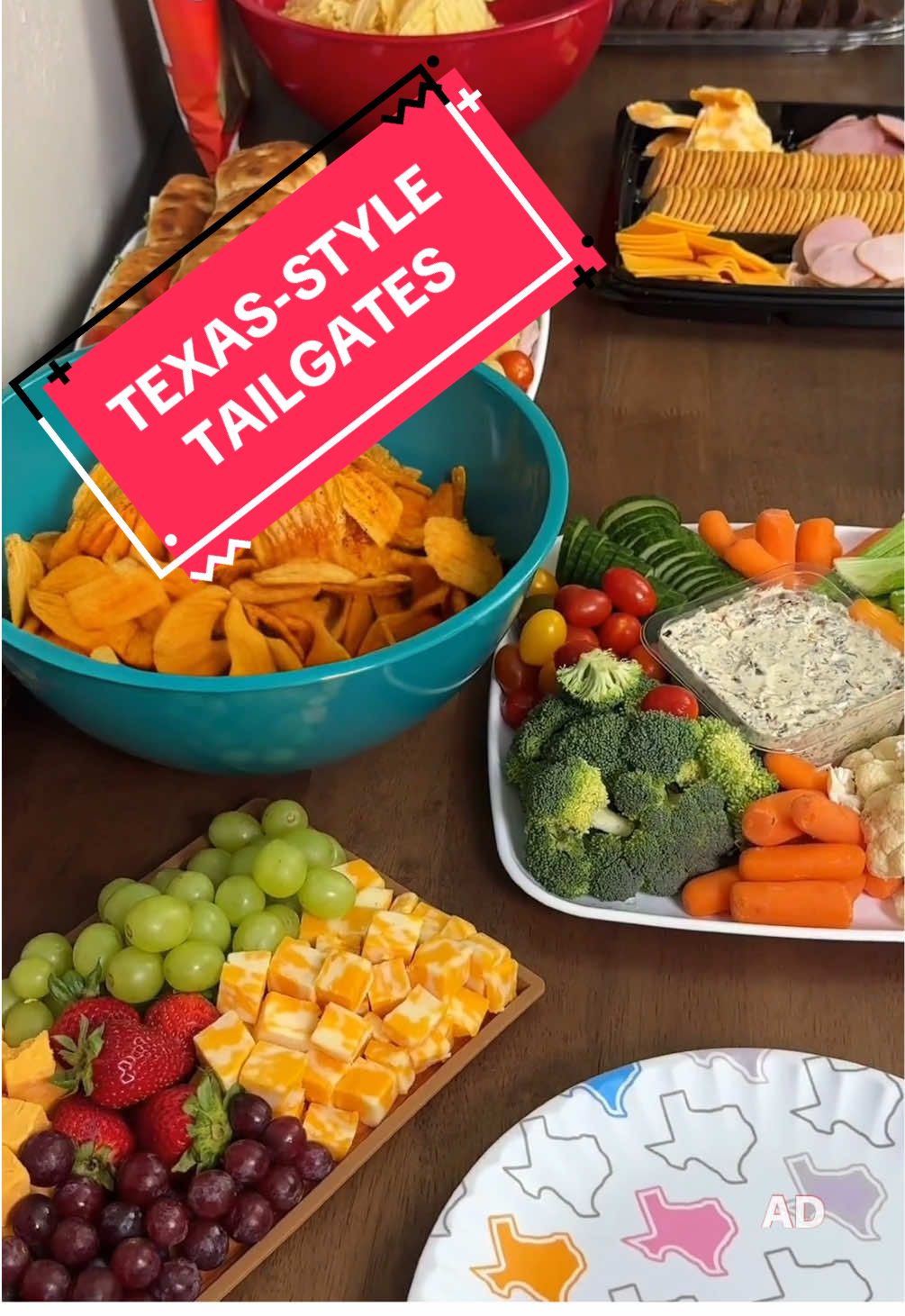 #ad Football season is finally here and no one tailgates like Texas 🏈 I’ve partnered with H-E-B to show you some of my favorite tailgate snacks! #heb @H-E-B #tailgate  