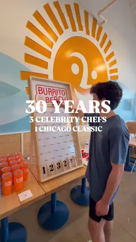 Are you a burrito lover? @Burrito Beach is 30!  Celebrate the iconic burrito shop with 3 limited time celebrity chef burritos #burritos #burritobeach #chicagoeats #chicagofood 
