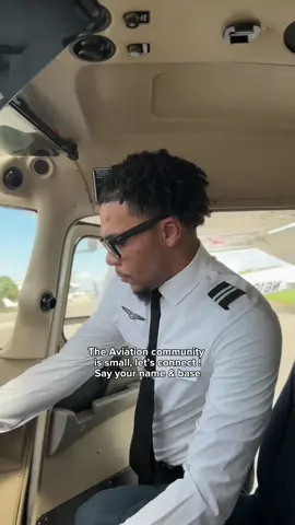 I’ll start, I’m Denzel & currently flying out of KHWO, now it’s your turn! #pilot #plane #keepclimbing #fyp #content 