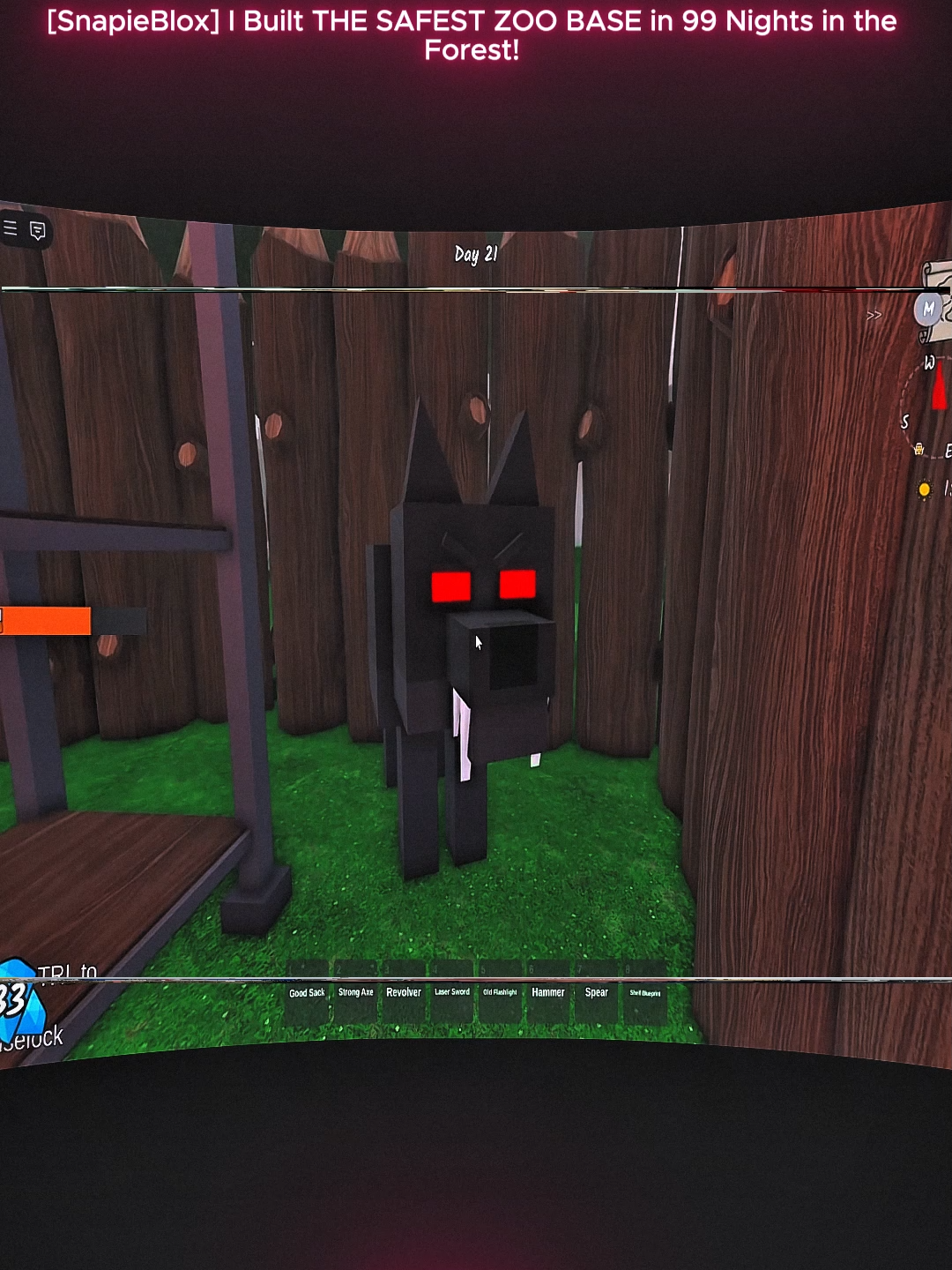 [SnapieBlox] I Built THE SAFEST ZOO BASE in 99 Nights in the Forest! part 4 #robloxgames #Built #tik_tok