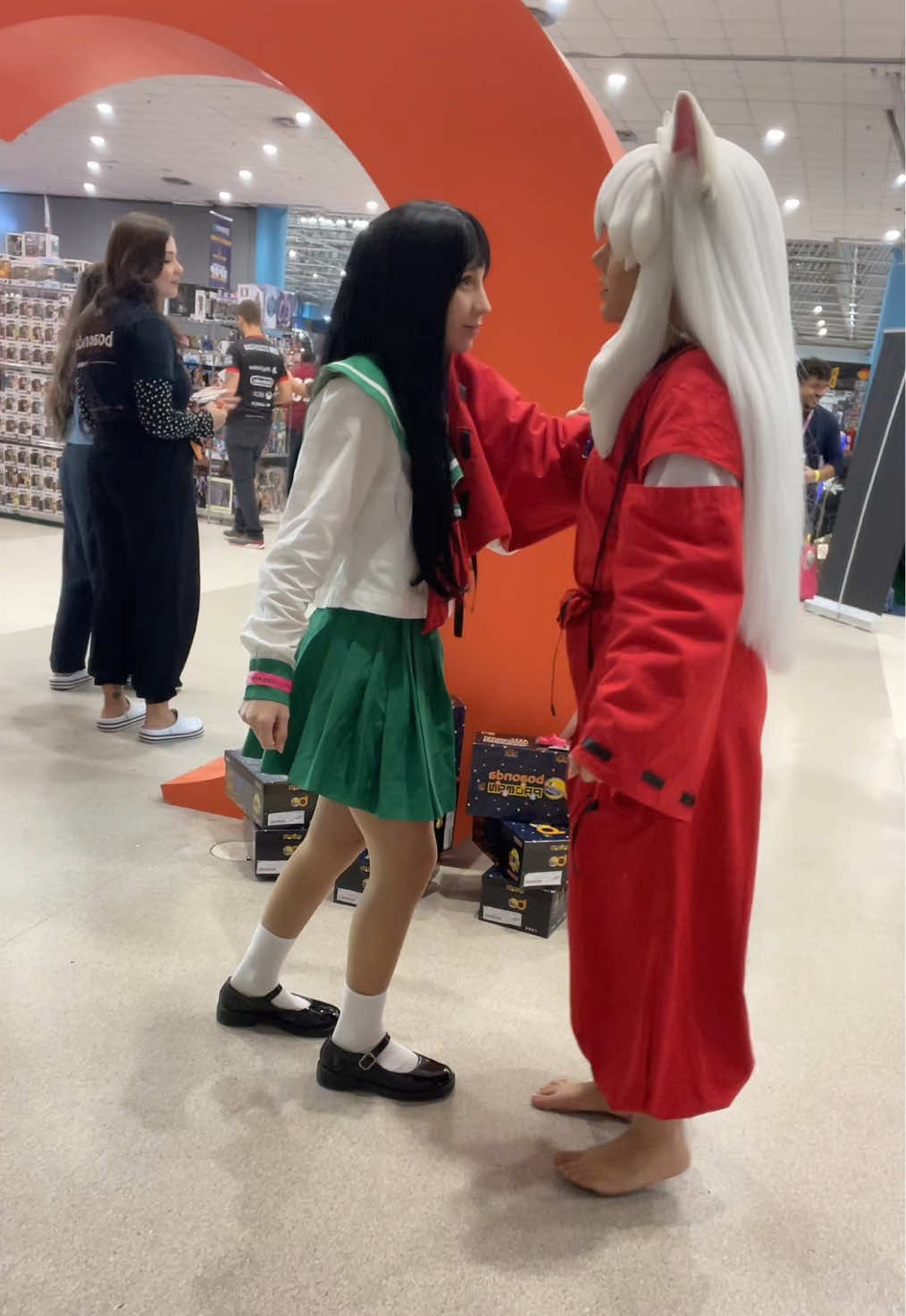 🐶🏹❤️💚 #inuyasha #cosplayinuyasha #kagome #fyp #trend 