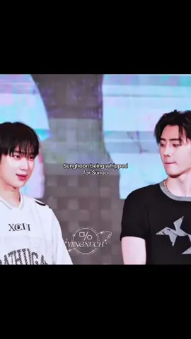 I don’t blame him btw 💗🤭 #sunsun #sunghoon #sunoo #enhypen 