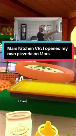 Ever opened a pizzeria… on Mars? In Mars Kitchen VR, I’m making the galaxy’s best pizza for Martians. 👽🍕 #MarsKitchenVR #MetaQuest2 #pizzeria #vr 