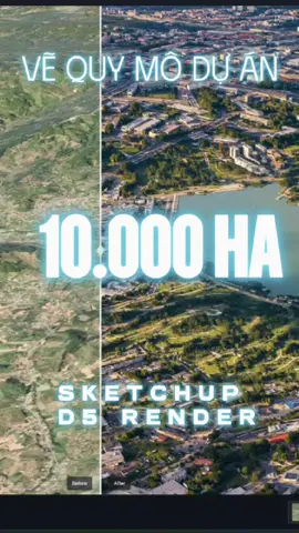 Bao cảnh dự án 10.000 ha siêu nét #D5Render #sketchup #hiepd5render #HuongDanD5 #dalat 