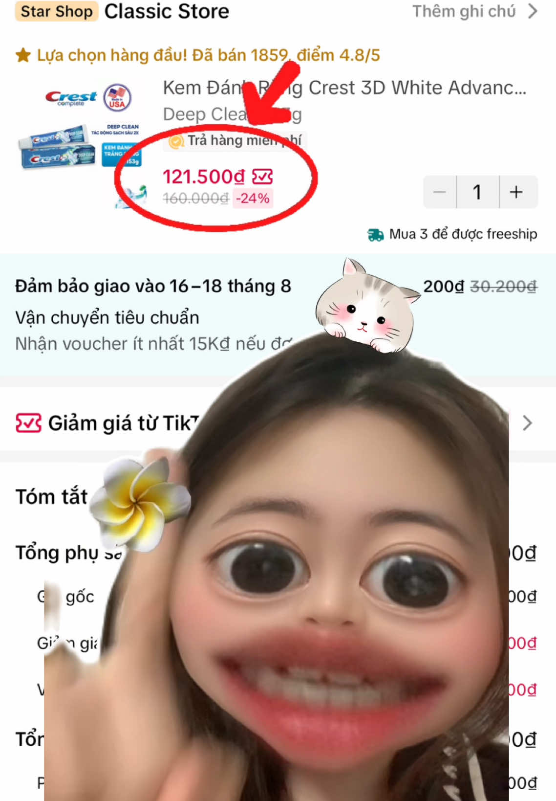 Tranh thủ trước khi về giá cũ nhen #ngokhongugc #crest #kemdanhrang #kemdanhrangcrest #viral 