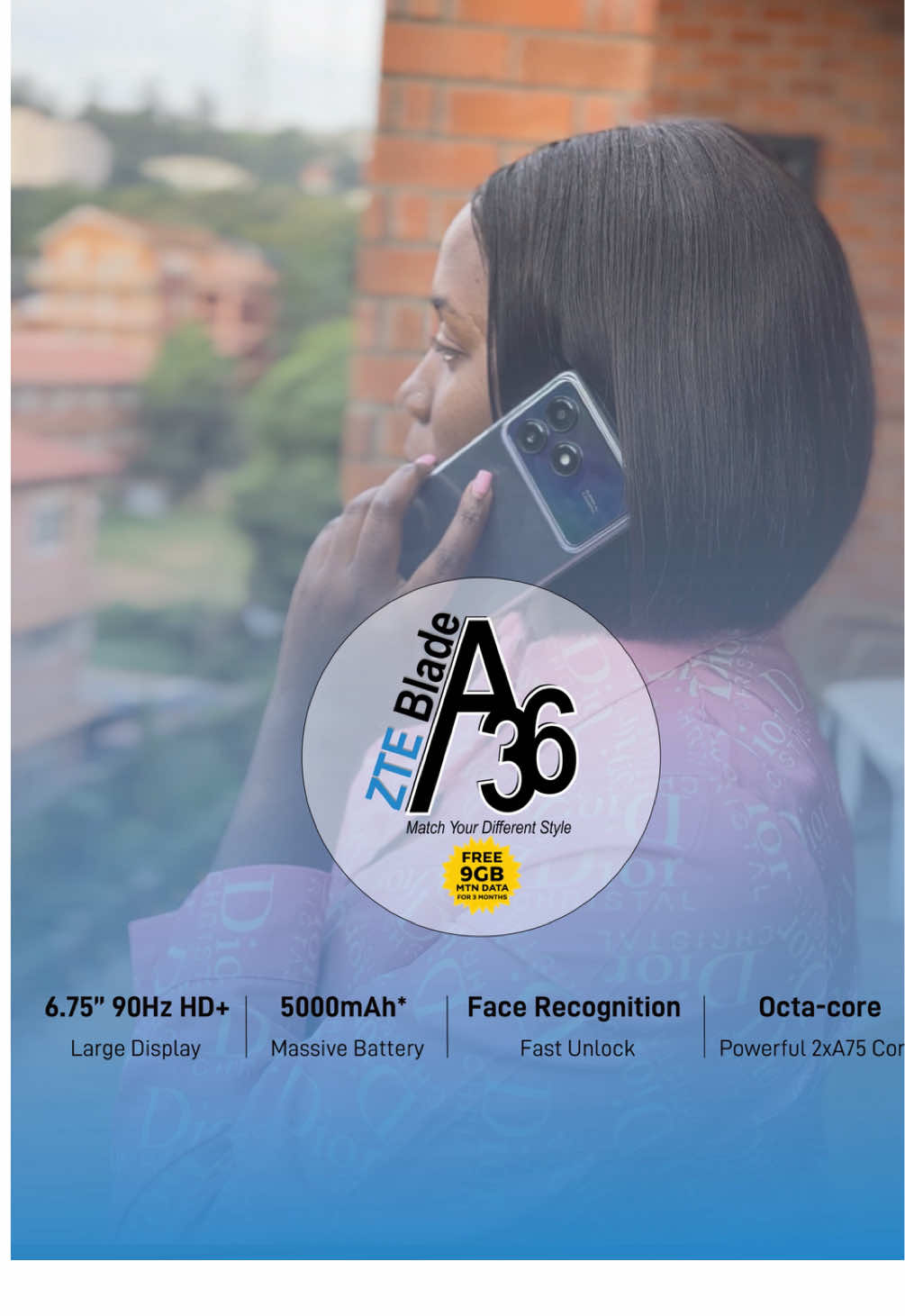 Stay connected, move faster, last longer and store more all in one device ZTE Blade A36.  #BladeA36 #ZTE #fypシ゚ #fyyyyyyyyyyyyyyyy #phone #foryoupage❤️❤️ #nowavailable #BetterforAll 