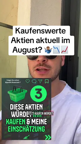 Diese Aktien findet Ihr im August kaufenswert und ich gebe Euch meinen Einschätzung dazu ab 🤝📈📉 Welche dieser 8 Aktien hast Du im Depot? Mach das Plus weg um keinen weiteren Content zu verpassen ➕✅ #kaufenswerteaktien #aktien #aktie #investieren #fairvaluegap  ⚠️ Keine Analgeberatung/-empfehlung ⚠️
