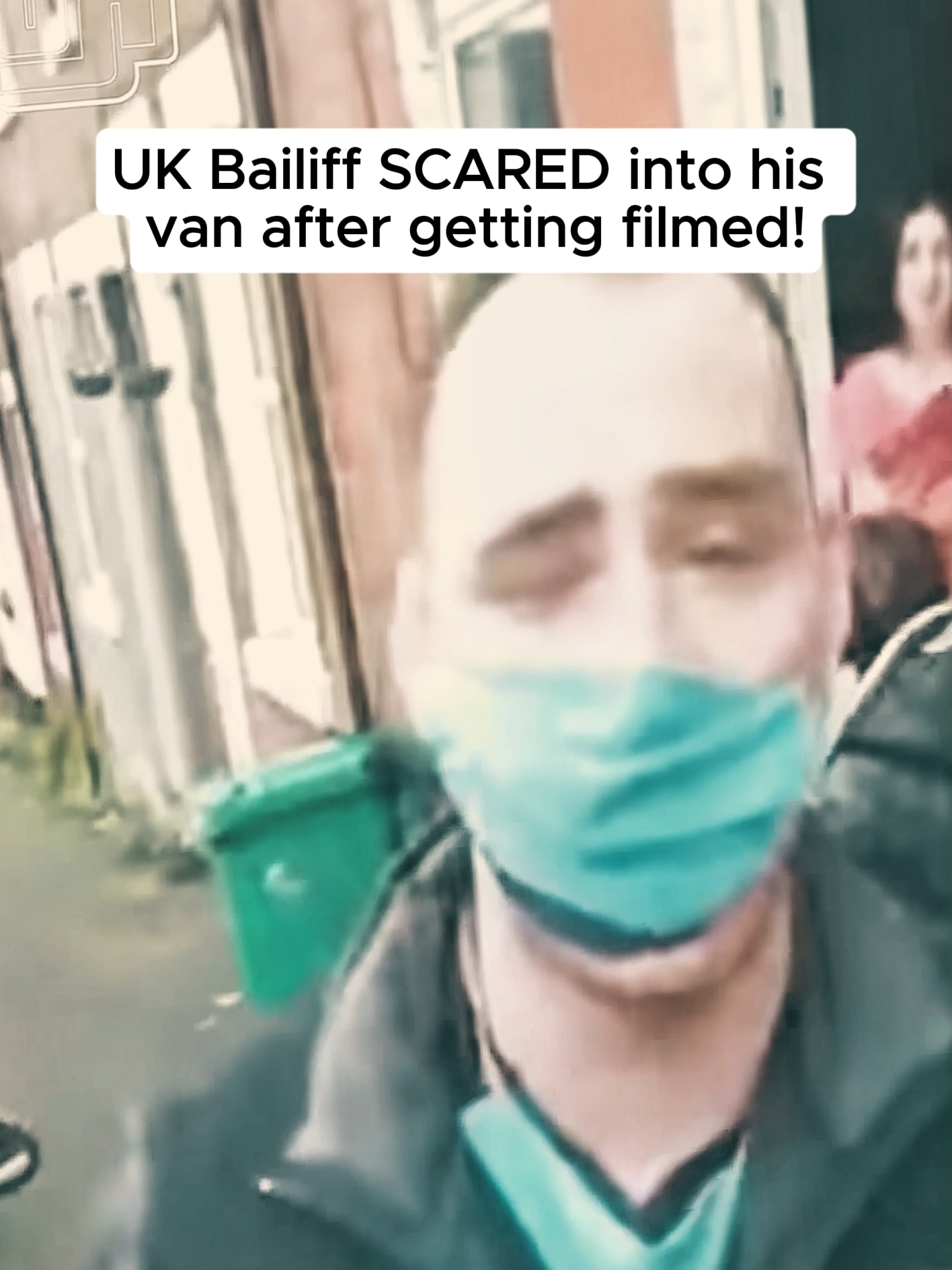 UK Bailiff SCARED into his van after getting filmed!#audit #audituk #cops