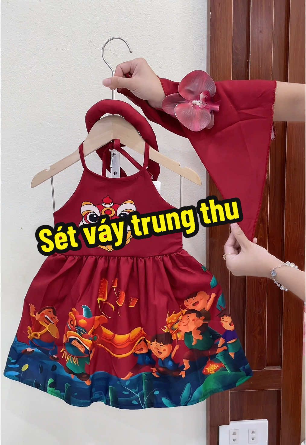 Sét váy trung thu cho bé gái 
