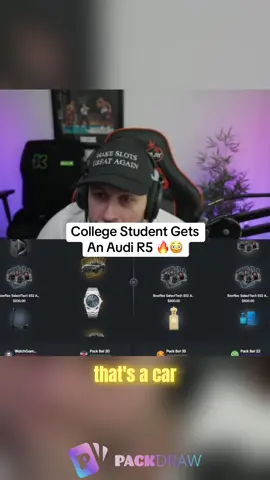 College Student Gets An Audi R5 🔥😳 #kickstreaming 