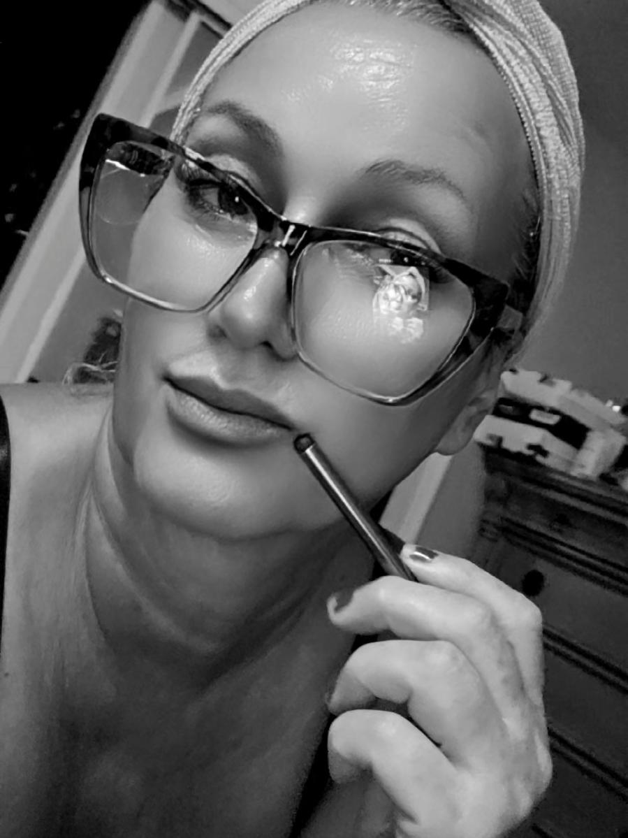 cute glasses #grayhair #fitandflaredress #maturewomen #saltandpepper #dress 