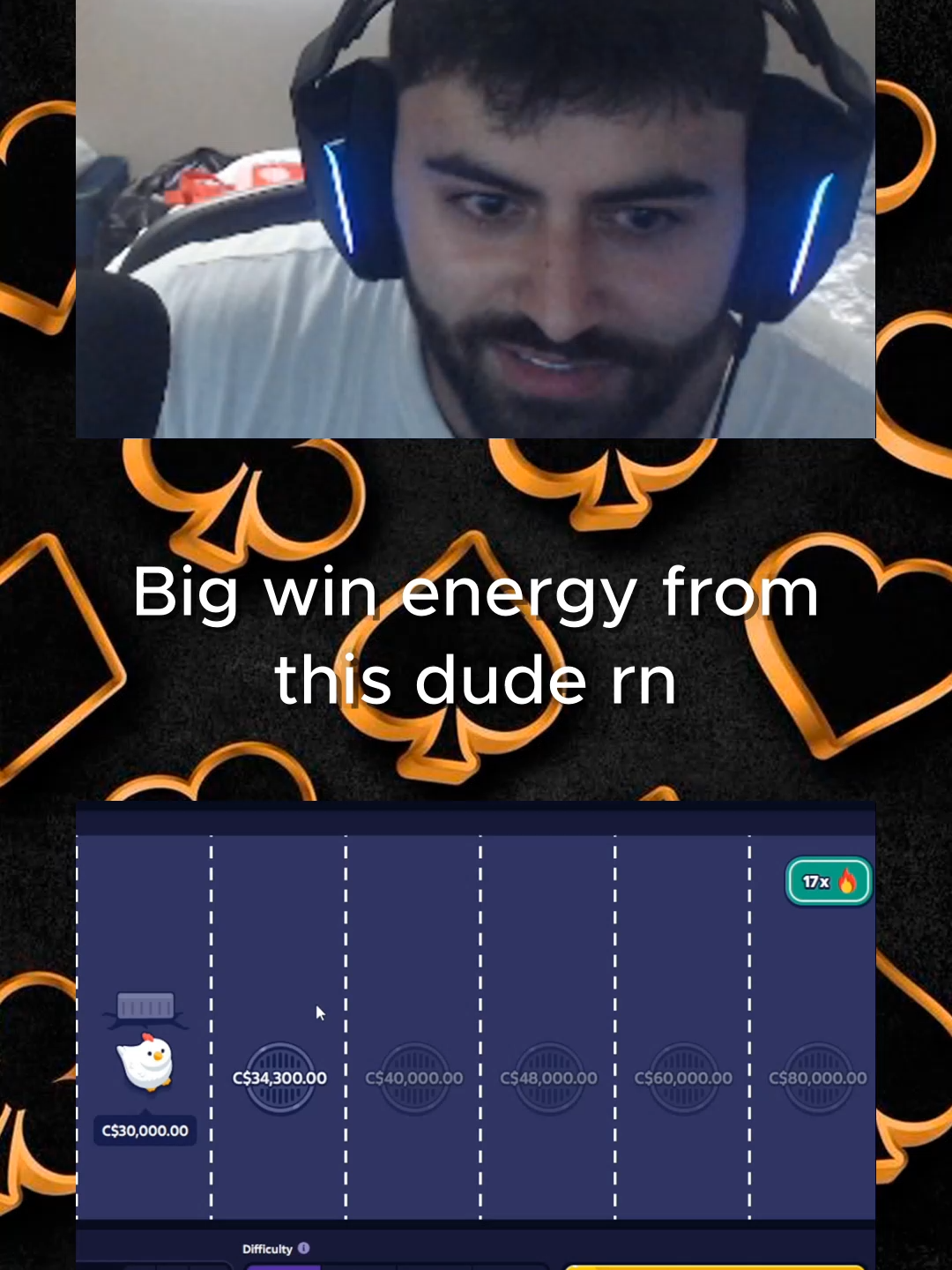Big win energy from this dude rn