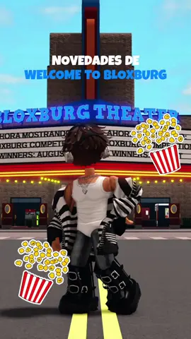 ¡Nueva películas en el cine de Bloxburg! 🍿 🎥 | vecindario totovlog1 #roblox #roleplay #bloxburg #fypシ゚ #welcometobloxburg 