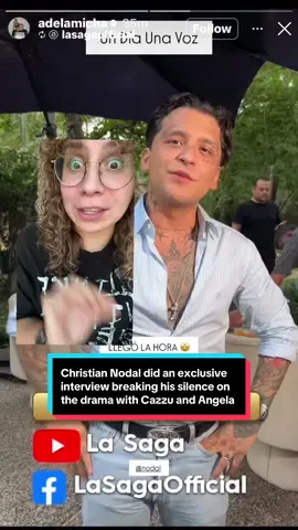 Christian Nodal did an exclusive  interview breaking his silence on the drama with Cazzu and Angela Aguilar #nodal #christiannodal #angelaaguilar #cazzu #adelamicha #exclusiva   