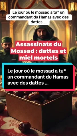 Le jour où le mossad a tu* un commandant du Hamas avec des dattes … #histoire #histoirevrai #storytelling #espion #israel #mossad #gaza 