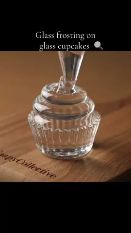 Glass on glass… and it’s somehow looks delicious 💎🧁 #Satisfying #aiasmr #glassasmr #asmrtiktoks #relaxingsounds 