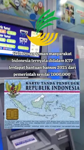 Halo teman teman masyarakat Indonesia ternyata KTP terdapat bantuan bansos 2025 dari pemerintah senilai RP 7.000.000 #bansos #nik #ktp #bansospkh  #bantuanpemerintah 