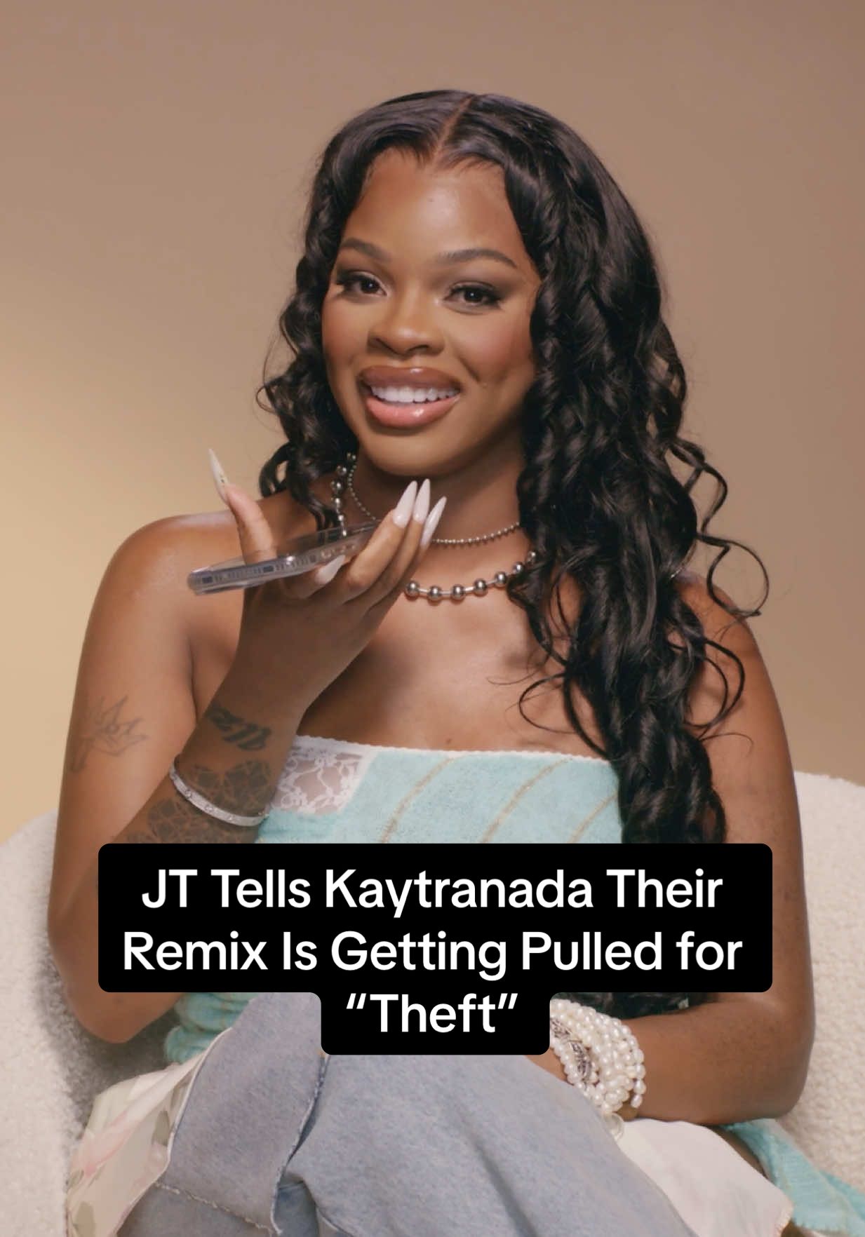 Yes, us again @KAILLETRA. And this time, we've got @JT 🦋 on the line. #PhoningItIn #JT #Kaytranada #tiktokmusic 