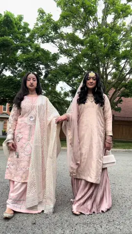 Wedding week looks: sister edition 👯‍♀️💍💕 #fyp #pakistani #weddingseason #sister #foryou @Mariam7787 