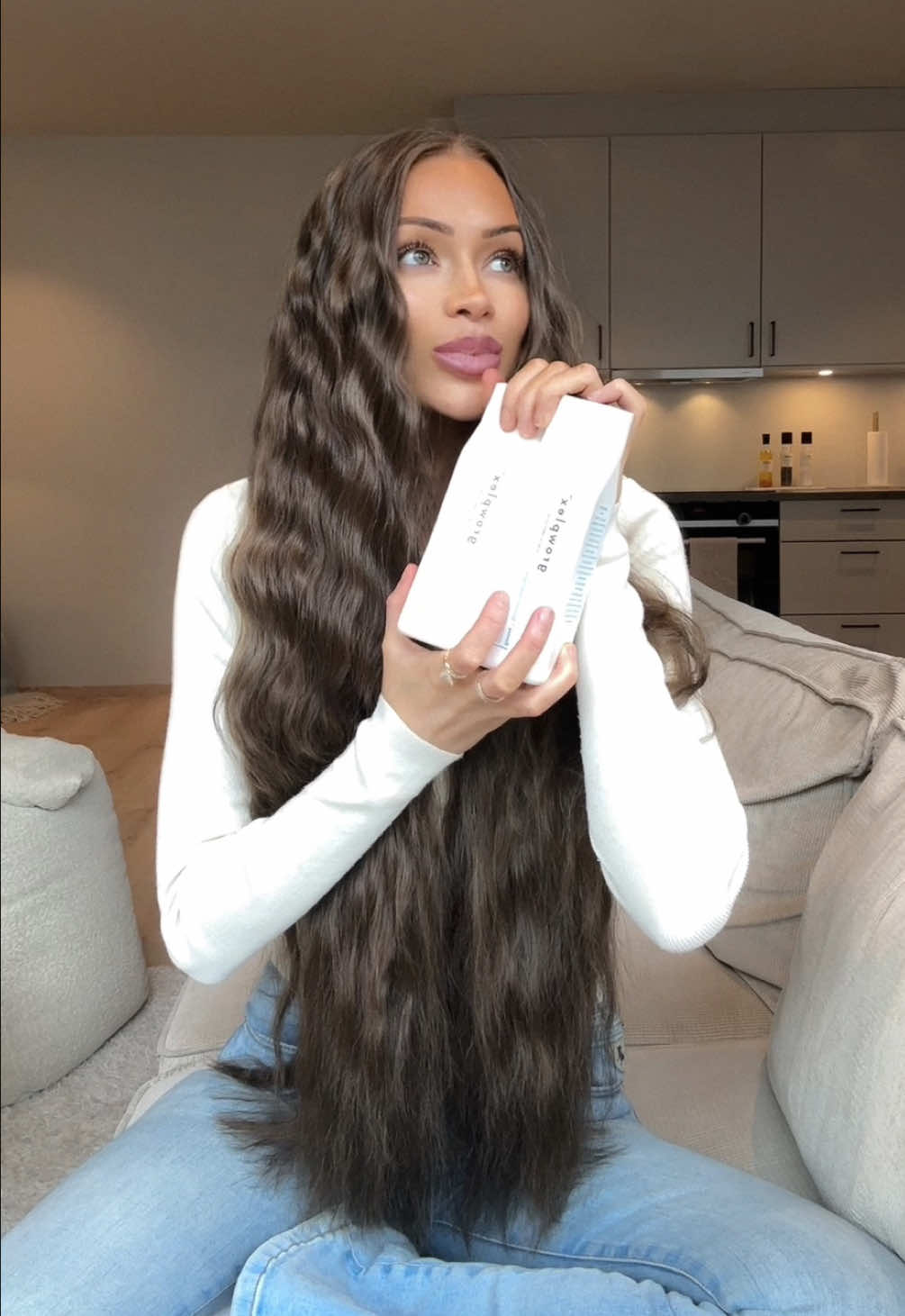 The only duo you need for  long, healthy hair>>  👉🏼 @Dove Beauty & Personal Care Intensive Repair shampoo & conditioner 👉🏼 @Growplex Hair growth boosting shampoo & conditioner – Code «Kristine» to save $$   #hairtok#fyp#extremehairgrowth#smoothhair#longhair