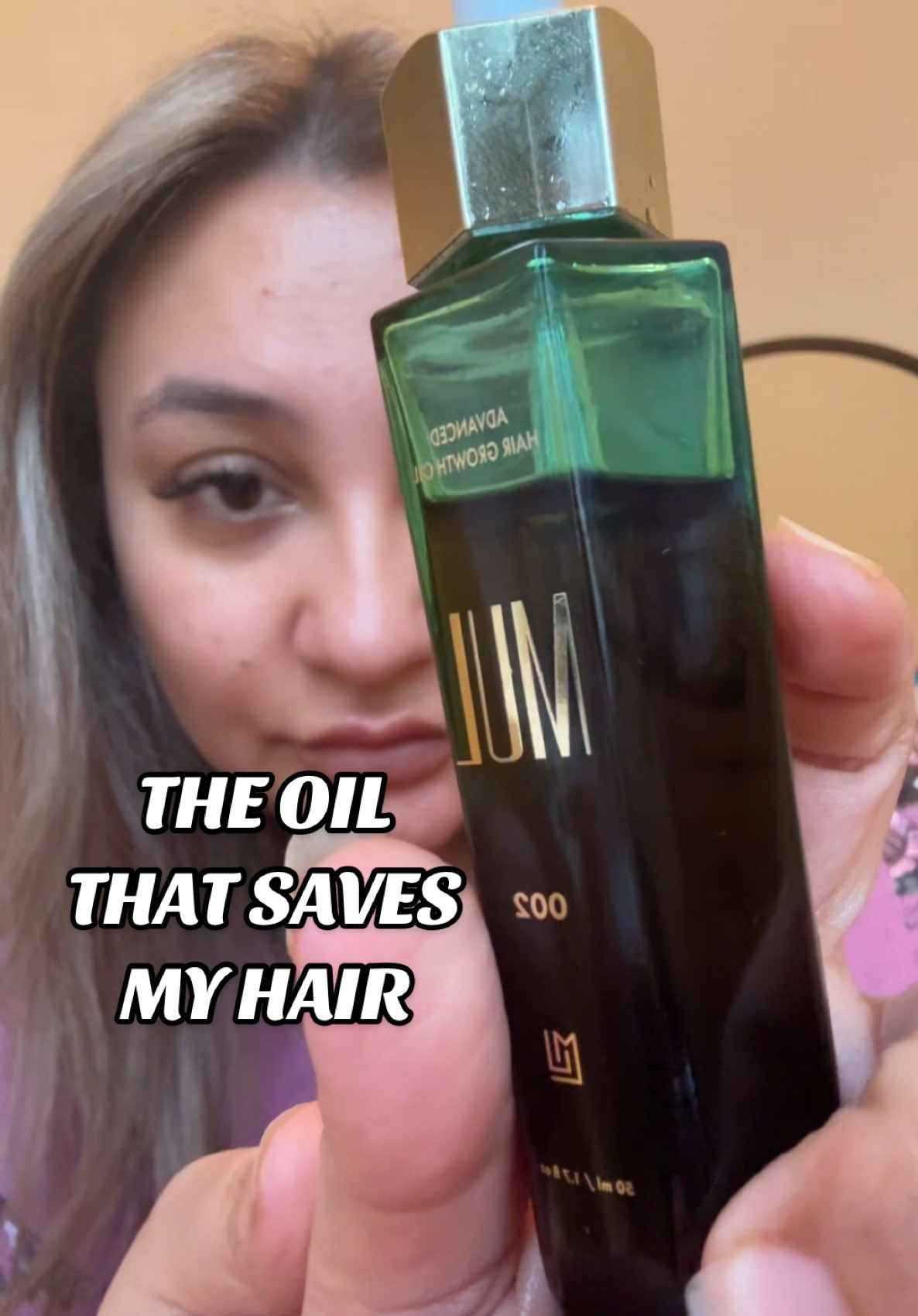 This is what’s saving my hair right now. I’ve been quiet depressed about the condition of my hair but this has given my hair life! And I can’t wait to see how my hair transforms with it inshallah #fyp #tiktokmademebuyit #hairoil 