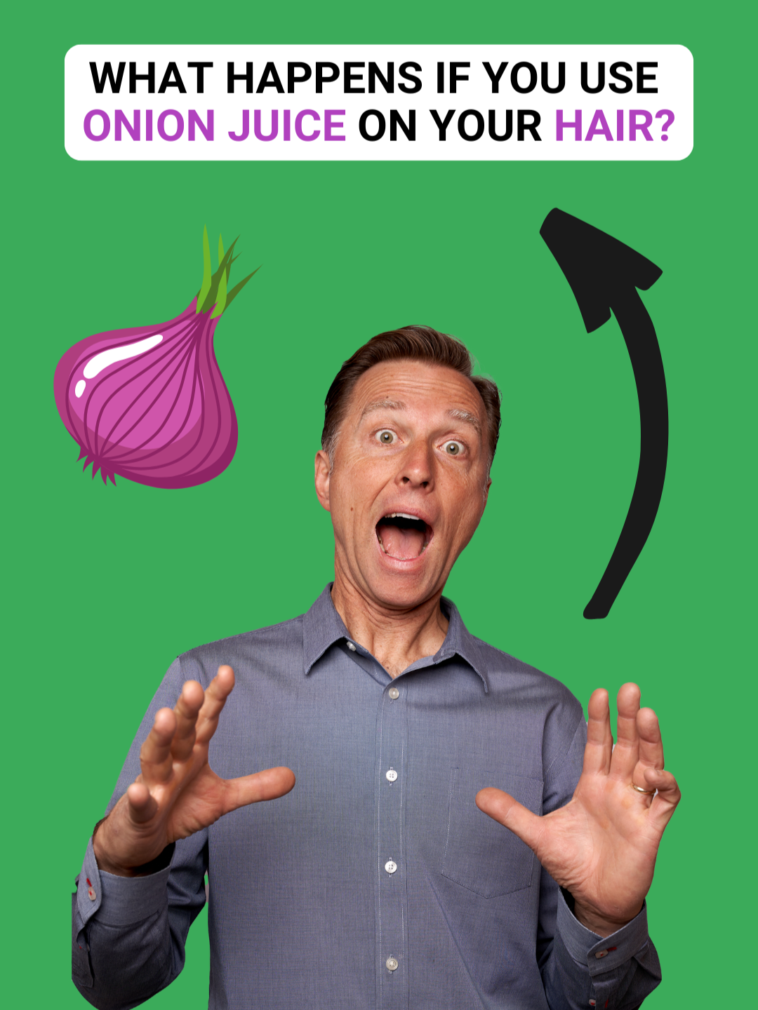 Have you ever tried onion juice for your hair? #drericberg #onion #onionjuice #hair