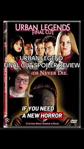 Another Horror review Urban Legend Final Cut #fyp #foryou #horror #review #slasher 
