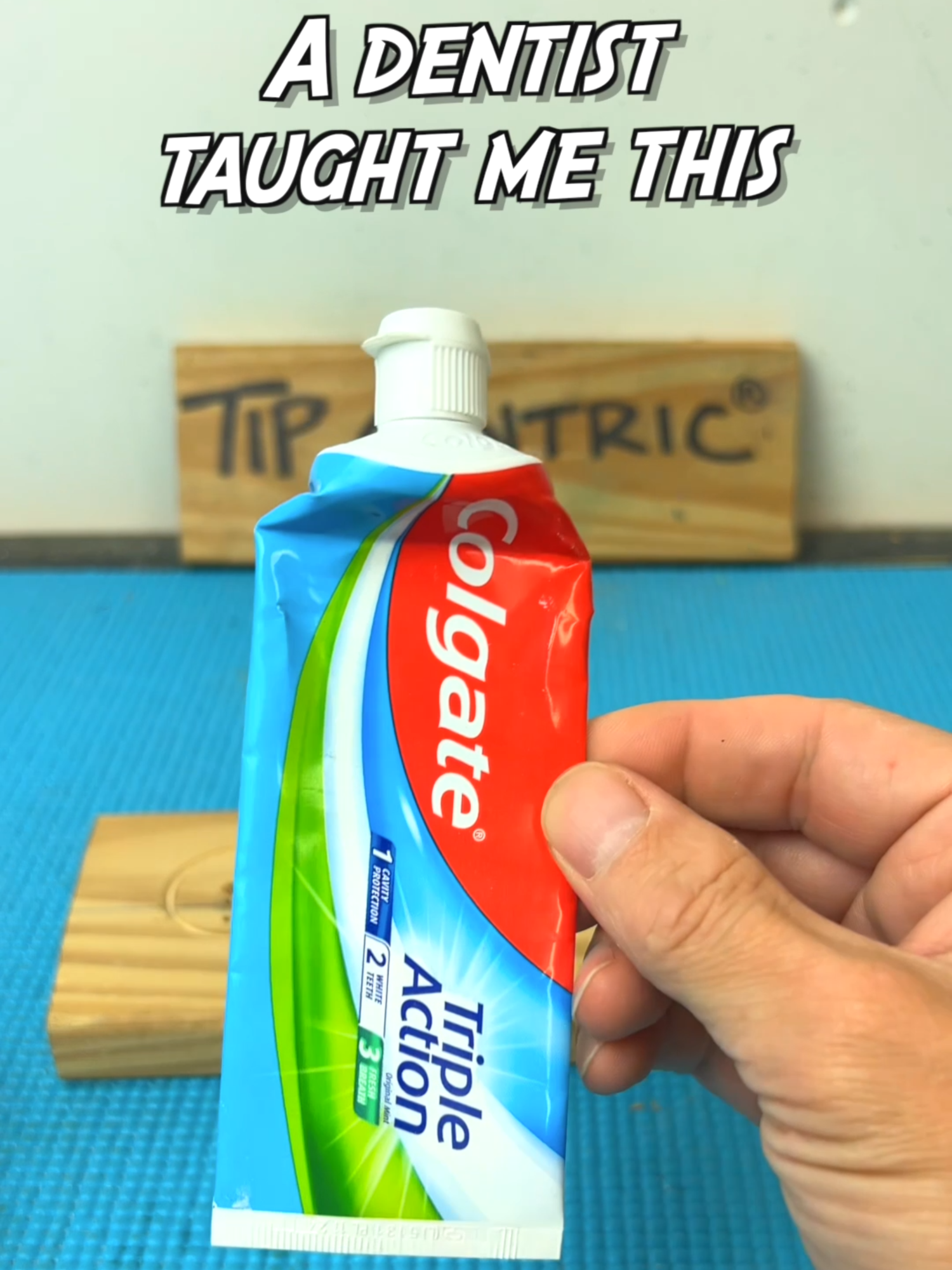 Toothpaste Tip #tipcentric #LearnOnTikTok #DIY #worksmarternotharder #packing #tips #tipsandtricks #workshop #homelifehacks #lifehacks