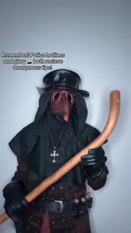 Very mysterious #police #tips #anonymous #plaguedoctor #dndoc 