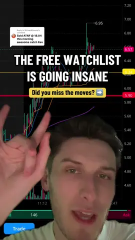Replying to @RichardDimond The FREE stock trading watchlist is going INSANE!  Did you catch any of these big moves today?  #howtotrade #daytrading #stockstowatch #tradingeducation 