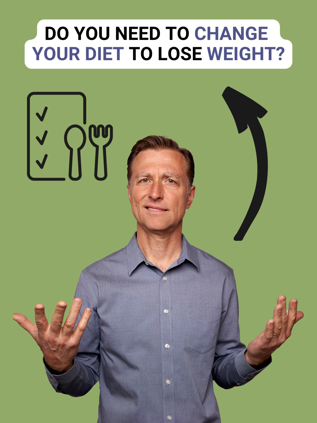 Do you really need to change your diet to lose weight? #drericberg #diet #healthyfood #healthtips