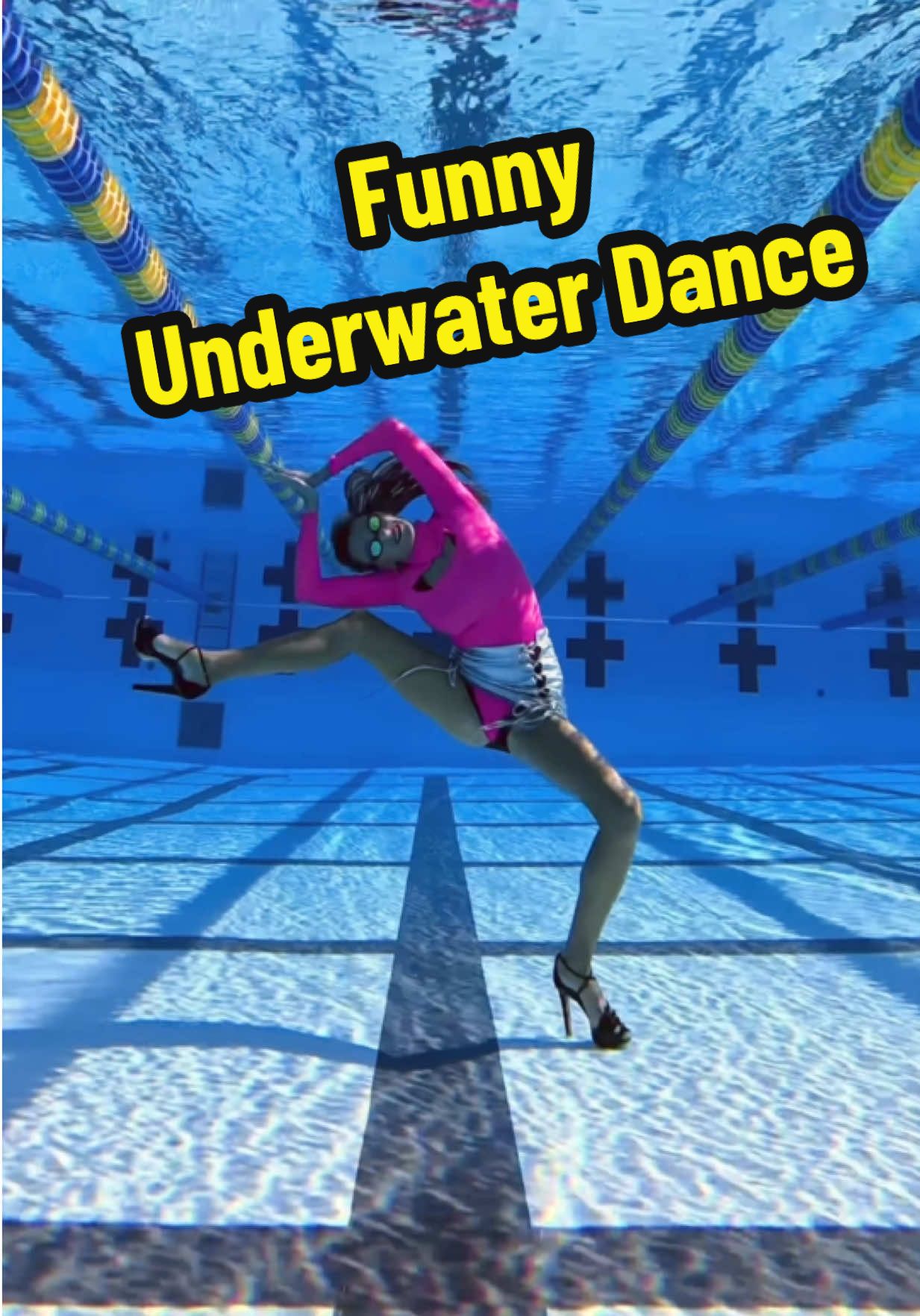I had to do this dance trend 😭🤣🤣 ##swimmingpool #underwater #dance #funnydance 
