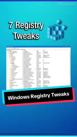 Did you know these windows registry tweaks? 🤔 #tech #windows #windows11 