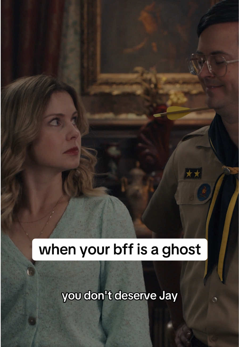 Soulmates separated by the mortal plane...and several decades. #GhostsCBS #ghosts #dnd #dungeonsanddragons #comedy