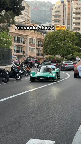 Fernando Alonso 🤯🤯🤯 #astonmartin #valkyrie #monacolife #supercar #fyp 