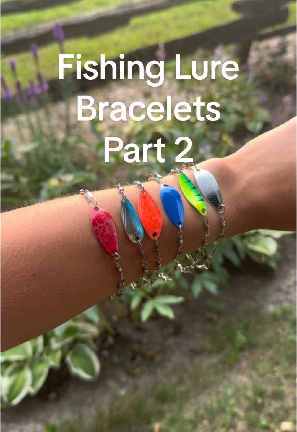 Fishing lure bracelets part ✌🏼 Coming this Friday! #fishing #girlswhofish #fishinglures #fishingjewelry #outdoorgirls  
