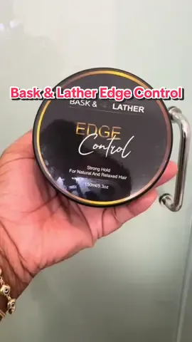 Buy this edge gel now! If you’ve ever had a problem finding a gel to slick your hair back. They got you covered! Buy it now! @Bask and Lather Co 