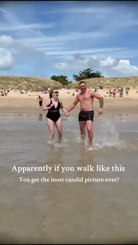 So we tried the ‘Candid walk trend’ In the middle of the sea, in France. Not a single care in the world and it totally worked in our favour. I’ve watched this video a million times it just gets me everytime. #walktrend #candidwalk #holiday #walktrendchallenge #trending #fyp #couplechallenge #tik_tok #trends @Con 
