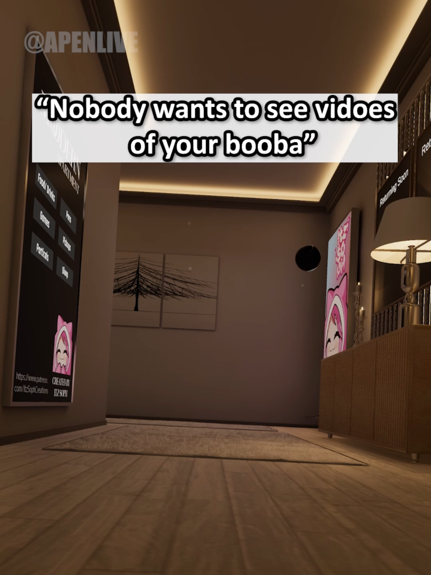 No one doesn't wanna see them anymore... 😭 #apenlive #vr #vrchat #vrchatmemes #vrchatfunny #vrchatcomedy #vrchatmoments #fyp #apenliveplus #twitchclipsdaily #funnymoments😂 #funnytiktok #quest2 #quest3 #vrchatcommunity #slide #floor #booba #Nobody #weirdo