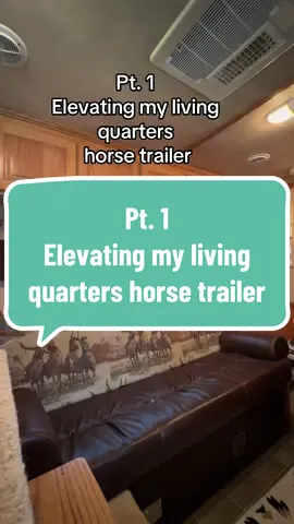 Pt. 1. Elevating my living quarters horse trailer. Couch cover!#horsetrailerliving #traileraesthetic #couchcover 