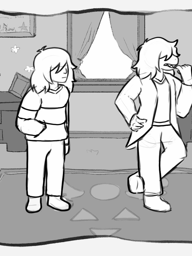 Dw they're all right, just not in the brain #Krusie #krusiedeltarune #deltarune #deltarunetobyfox #susiedeltarune #krisdeltarune
