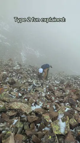 always a good time trying to fall off a mountain. #Outdoors #Hiking #funny #fyp #viral 
