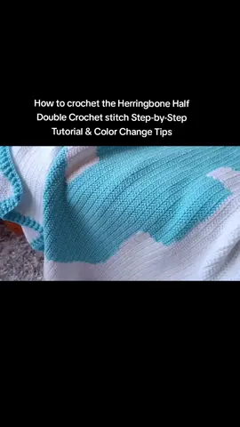 The Herringbone Half Double Crochet (HHDC) is a beautiful stitch that creates a subtle slanted texture, resembling the classic herringbone pattern. It’s great for adding a stylish, woven look to your crochet projects while maintaining a soft and flexible fabric #crochettutorial #crochet #crocheting #crocheter #heringbone 
