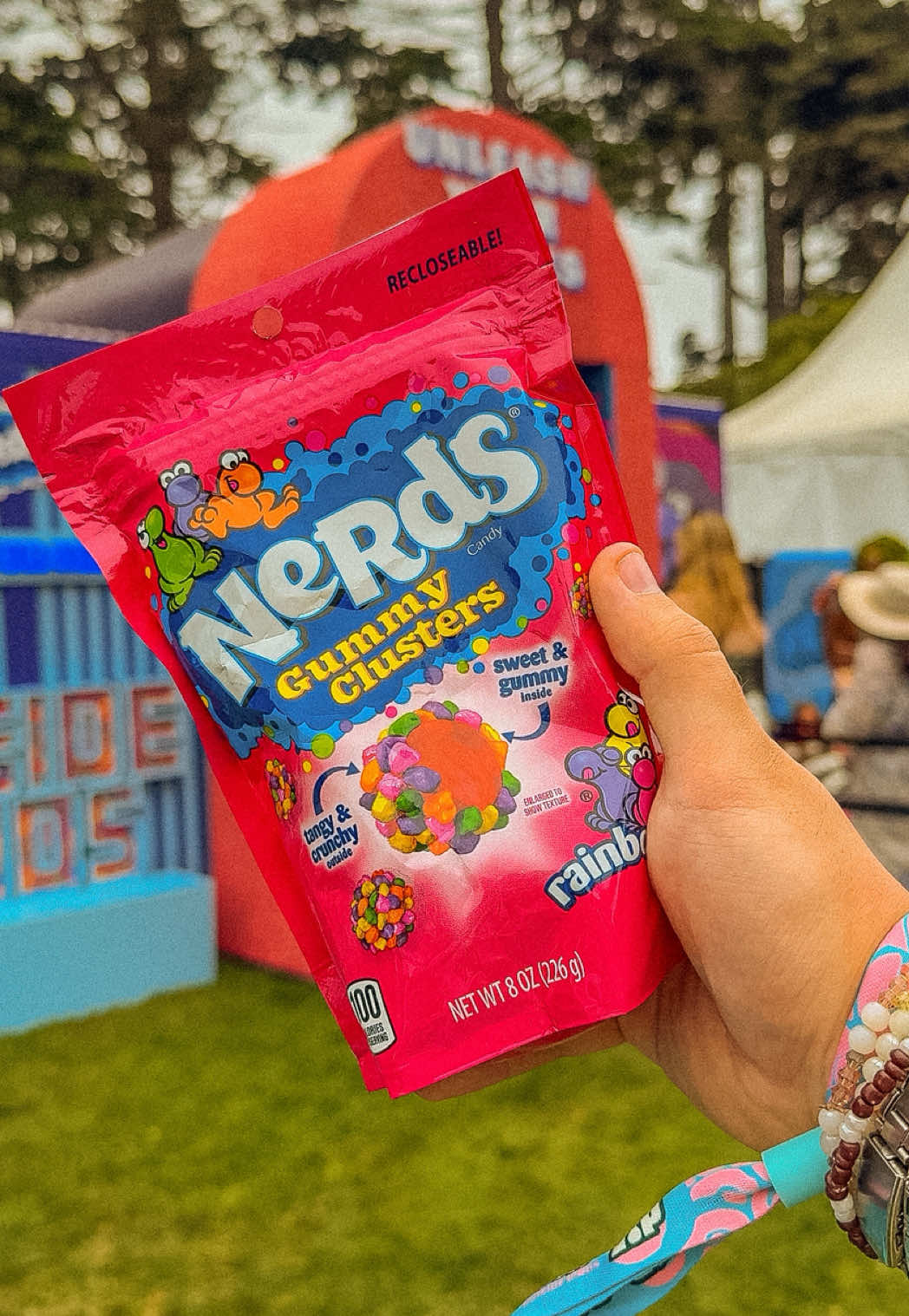 #AD festival season is only made sweeter with NERDS Gummy Clusters. I had an unforgettable weekend with @Nerds Candy at the 17th anniversary of @Outside Lands. Keep the fun vibes going and grab a bag of Gummy Clusters today!