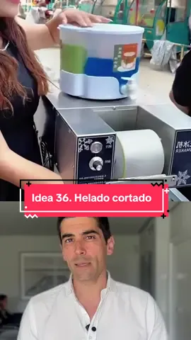 Idea de negocio 36. ¿Y si te digo que puedes montar un negocio viral con una máquina de 300 €? 🍦 Conviertes helado en espectáculo y la gente paga por verlo… y comerlo. #negocios #emprender #ideasdenegocio #fyp  #CapCut 