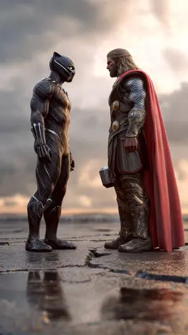 BLACK PANTHER x THOR HYBRID 💀 #aifusion #ai #midjourney #fusion #hybrid 