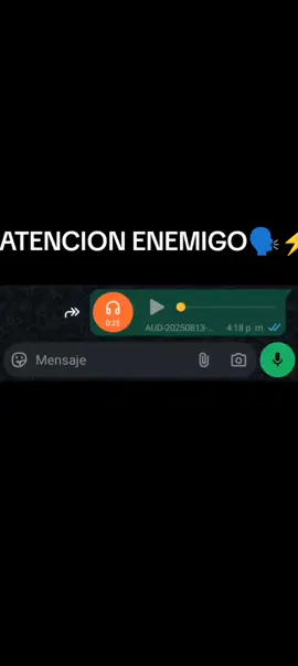 ATENCIÓN ENEMIGO 🗣️⚡#audiosparawhatsapp #audiowhatsapp #Audio 